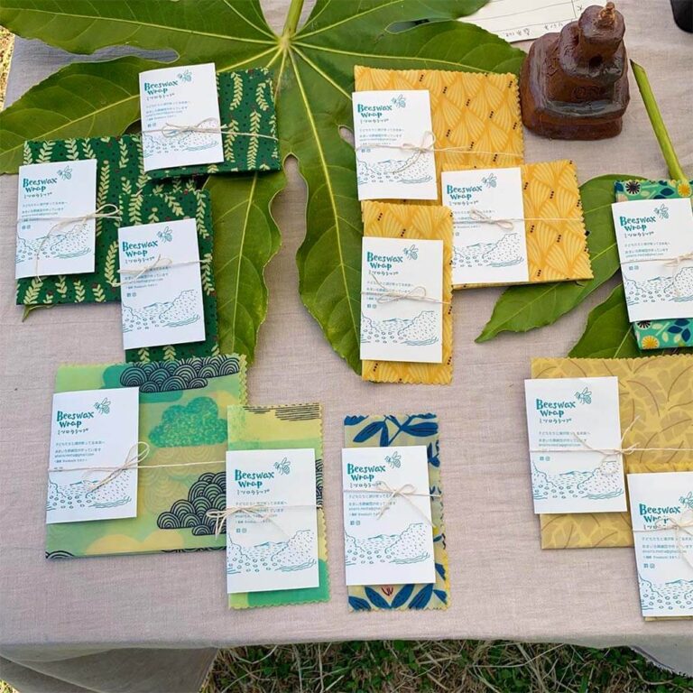 あまいろ探偵団手づくり・オーガニックコットンのミツロウラップ