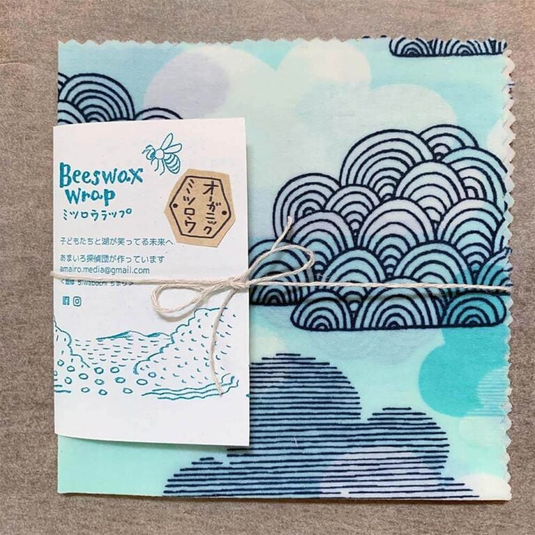 あまいろ探偵団手づくり・オーガニックコットンのミツロウラップ